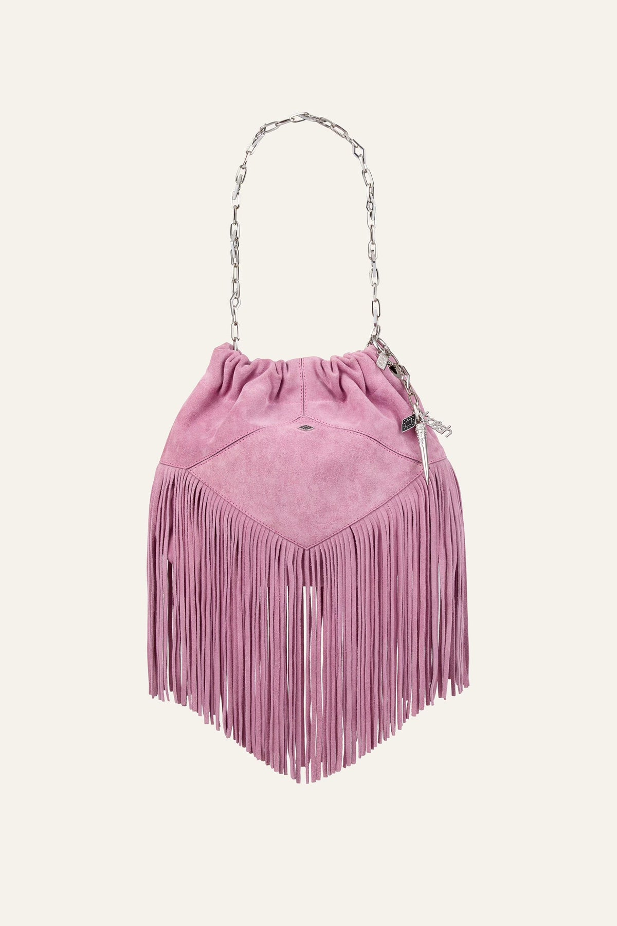 Mini Suede Bag June Pink