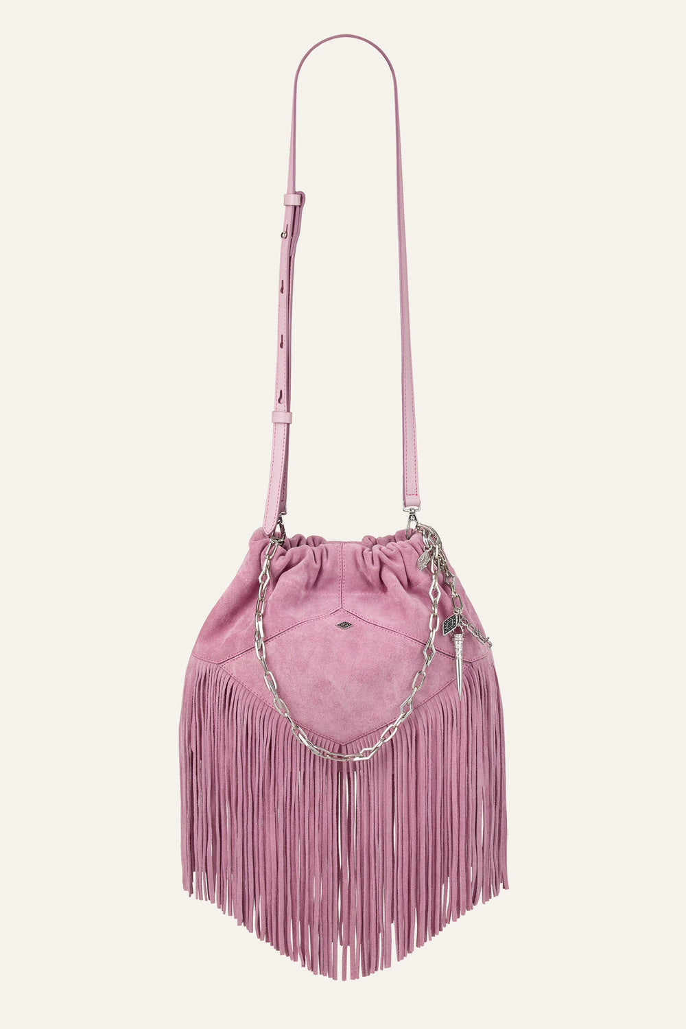 Mini Suede Bag June Pink