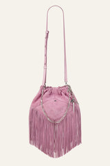 Mini Suede Bag June Pink