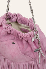Mini Suede Bag June Pink