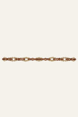 Leather Statement Belt Baptiste Brown