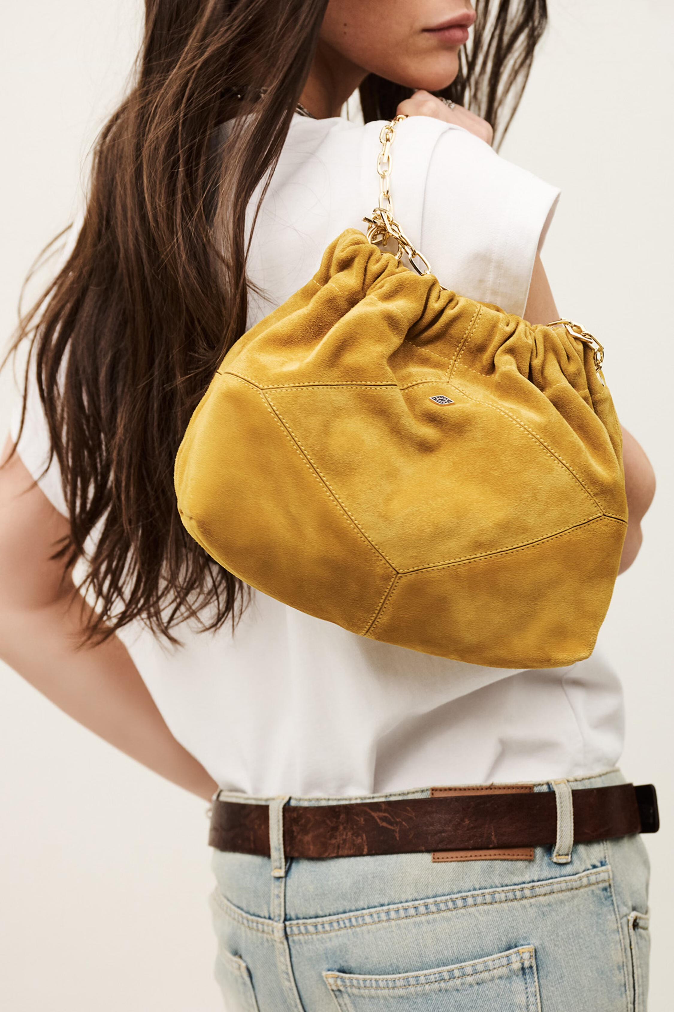 Mini Suede Tote Bag June Red