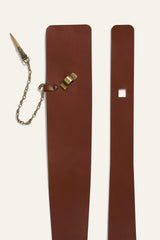 Leather Belt Baina Brown