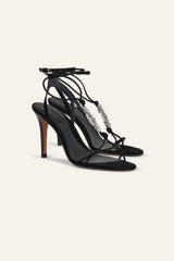 Flat Leather Sandals Chaya Black
