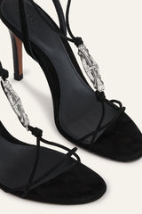 Flat Leather Sandals Chaya Black