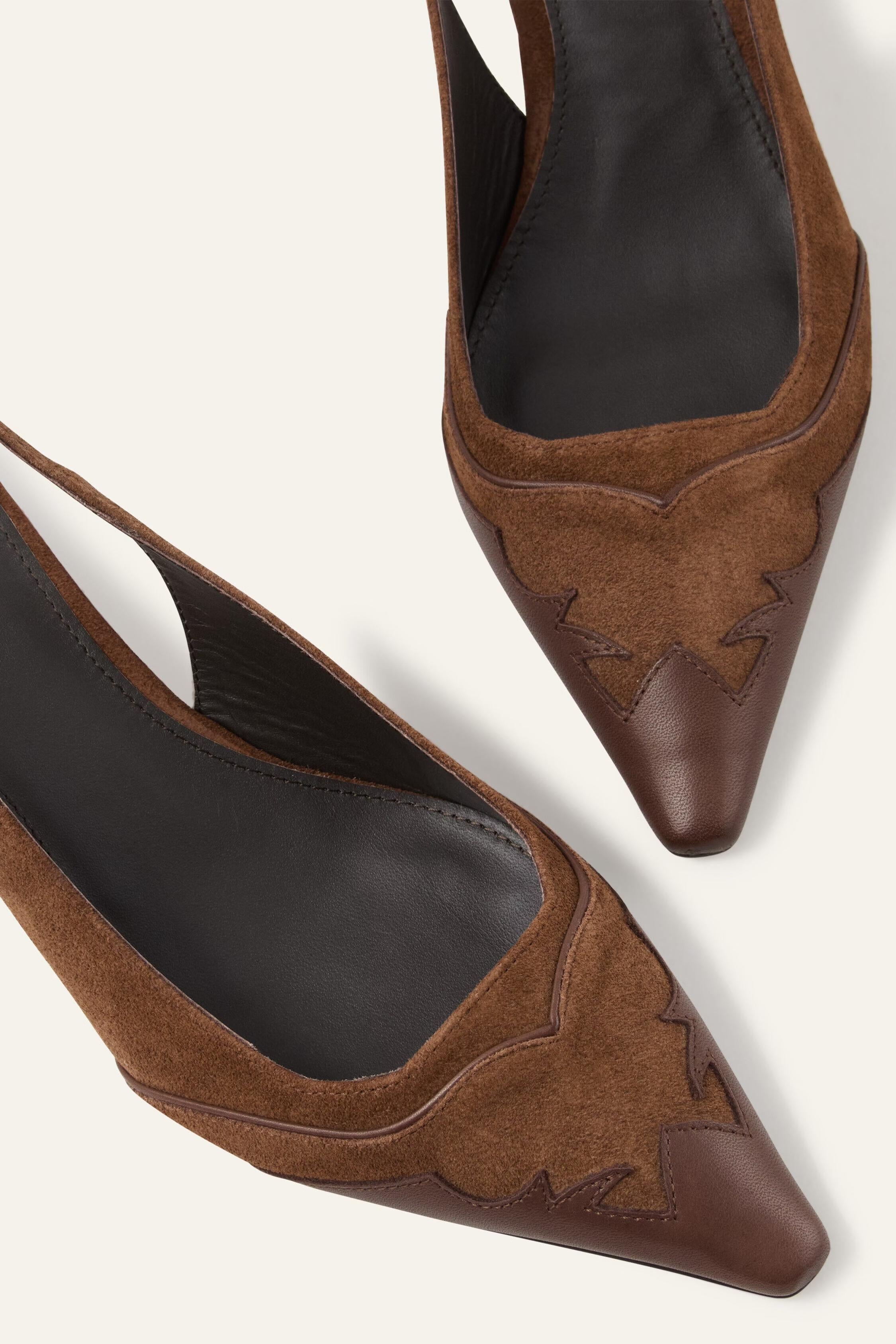 Slingback Heels Casta Brown