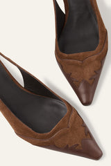 Slingback Heels Casta Brown