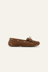 Suede Moccasins Corto Brown
