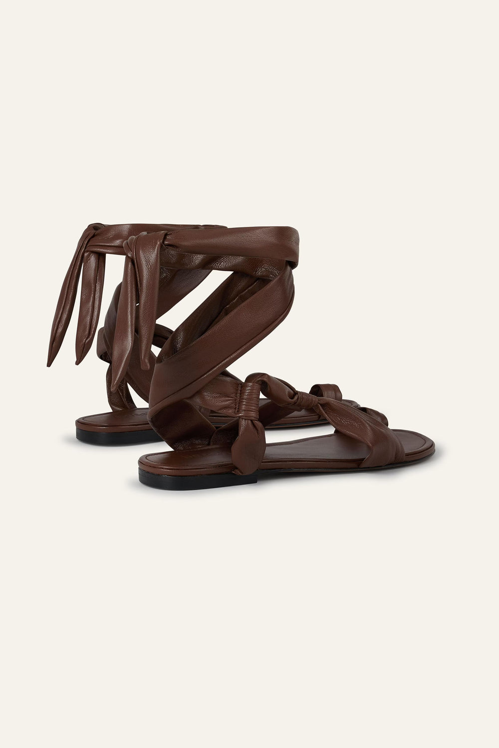 Flat Knotted Sandals Covilla Brown