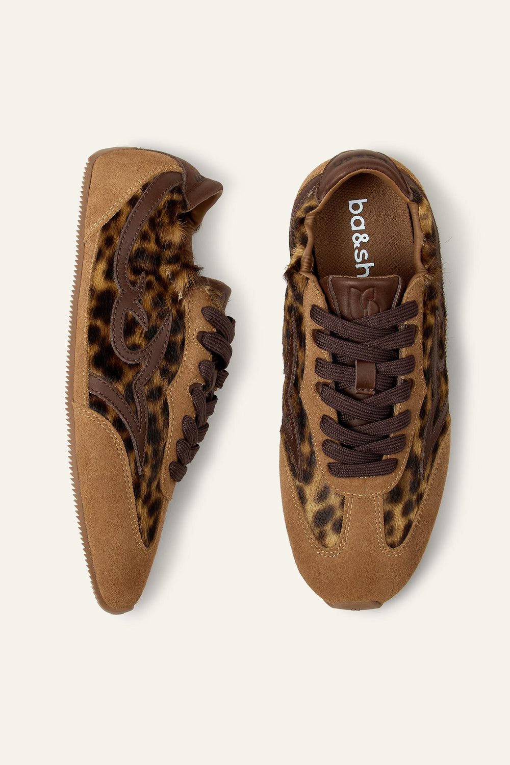 Soft Leather Trainers Celleste Printed