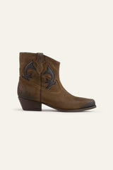 Suede Cowboy Ankle Boots Curtis Brown