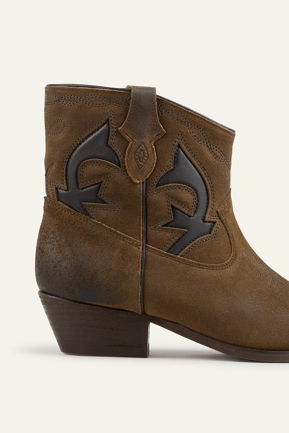Suede Cowboy Ankle Boots Curtis Brown