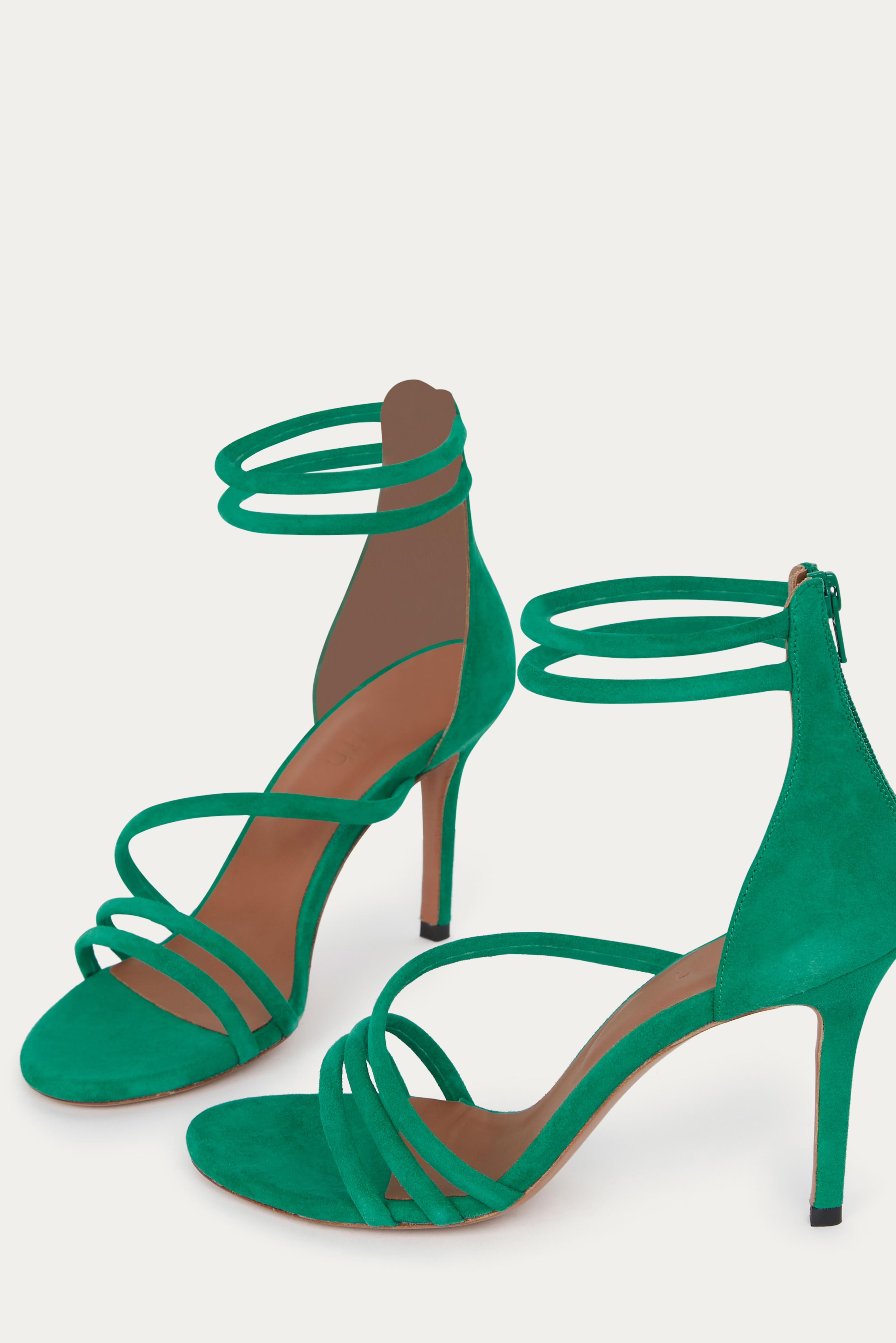 Highheeled Sandals Christy Green