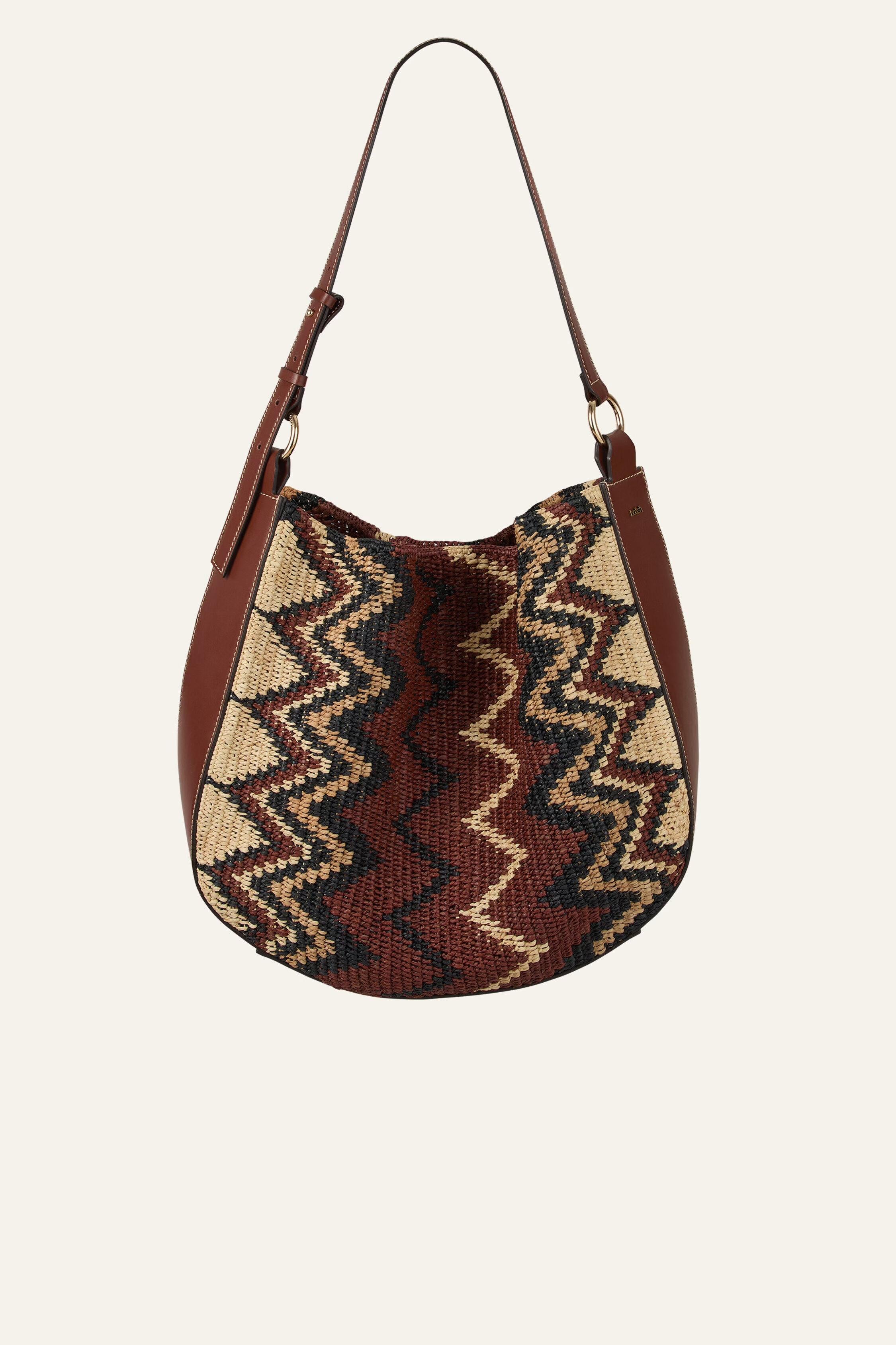 Raffia Hobo Bag Arya Multicolored