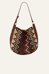 Raffia Hobo Bag Arya Multicolored