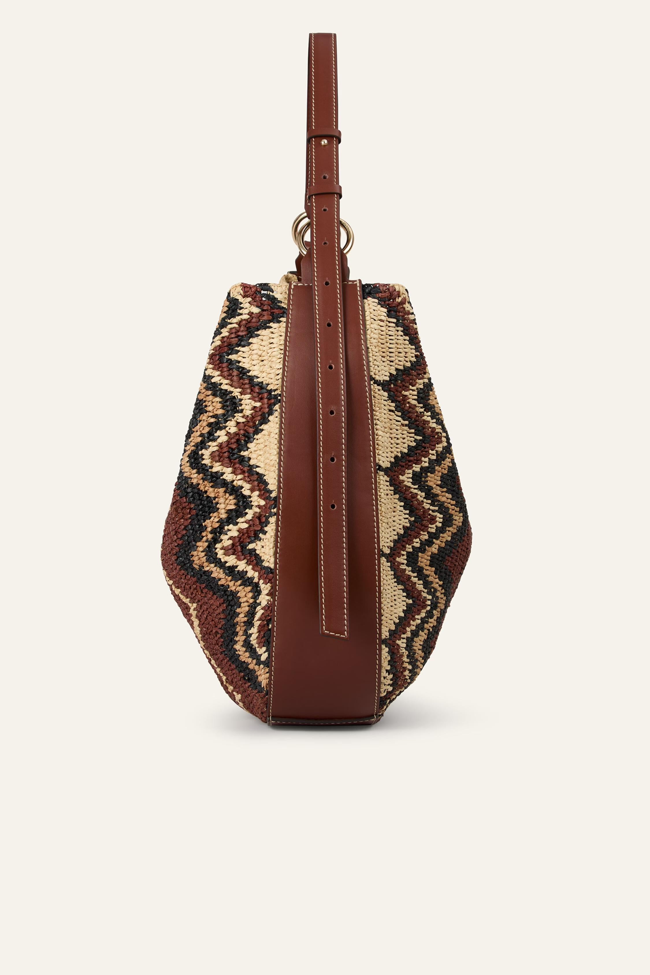 Raffia Hobo Bag Arya Multicolored