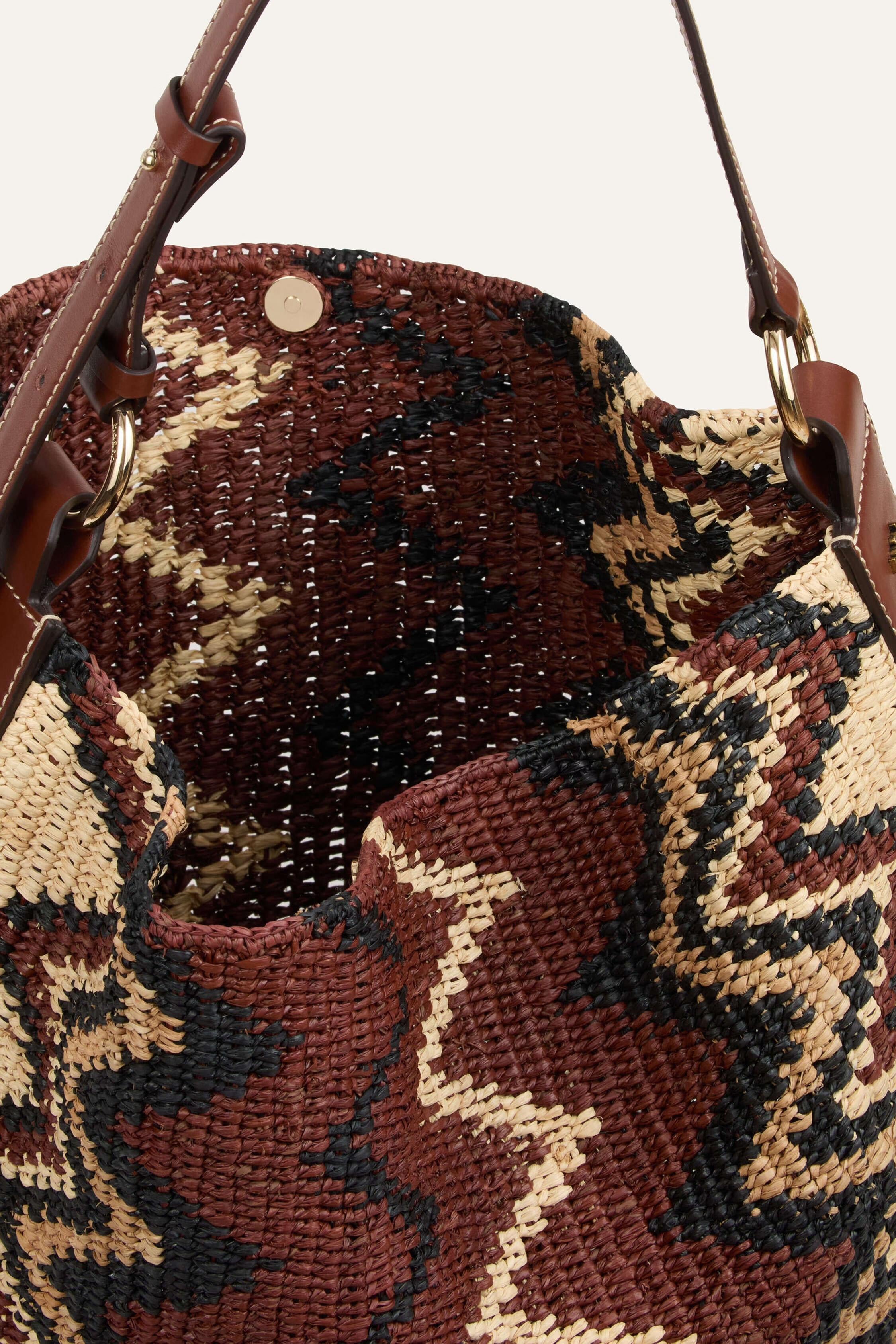 Raffia Hobo Bag Arya Multicolored