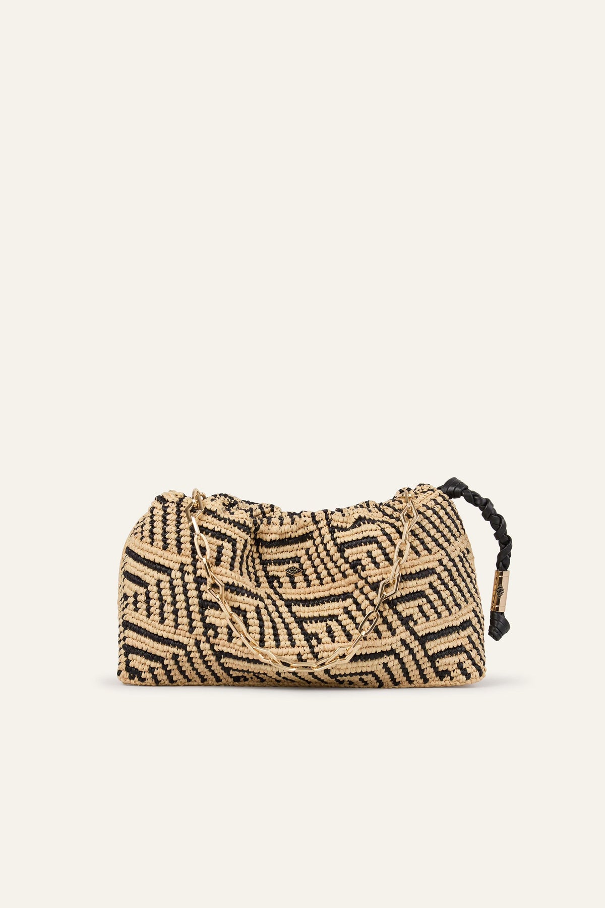 Raffia Bag June Black