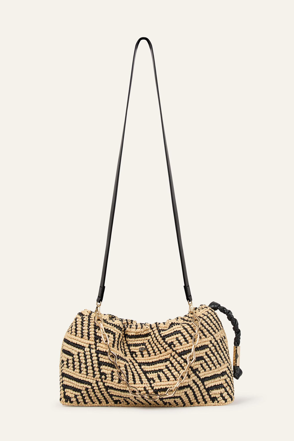 Raffia Bag June Black