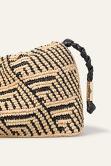 Raffia Bag June Black