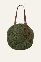 Raffia Straw Bag Palma Green