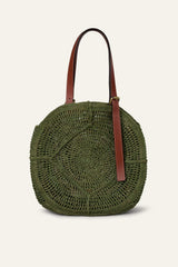 Raffia Straw Bag Palma Green