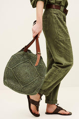 Raffia Straw Bag Palma Green