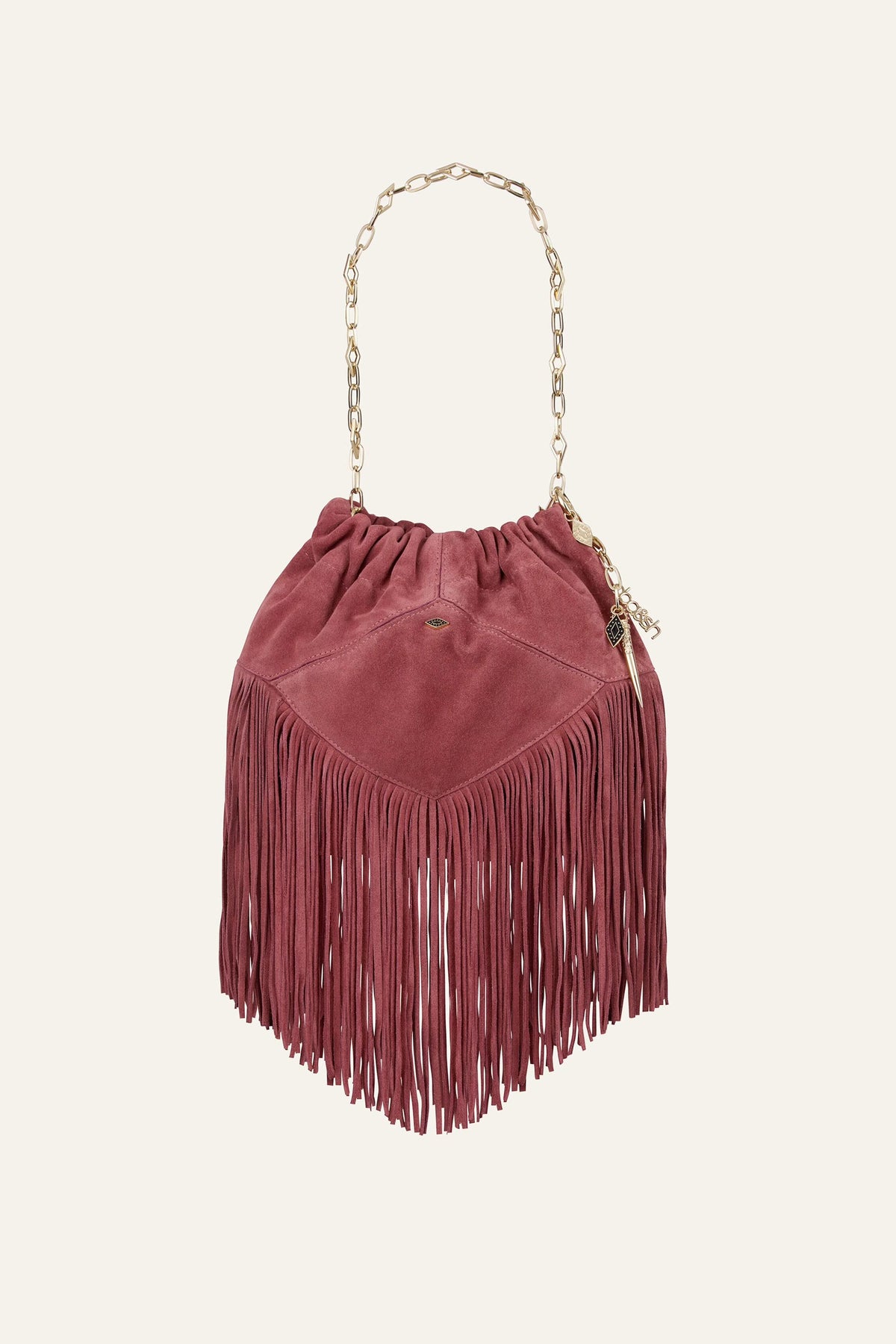 Mini Suede Bag June Pink