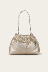 Mini Leather Tote Bag June Off-White