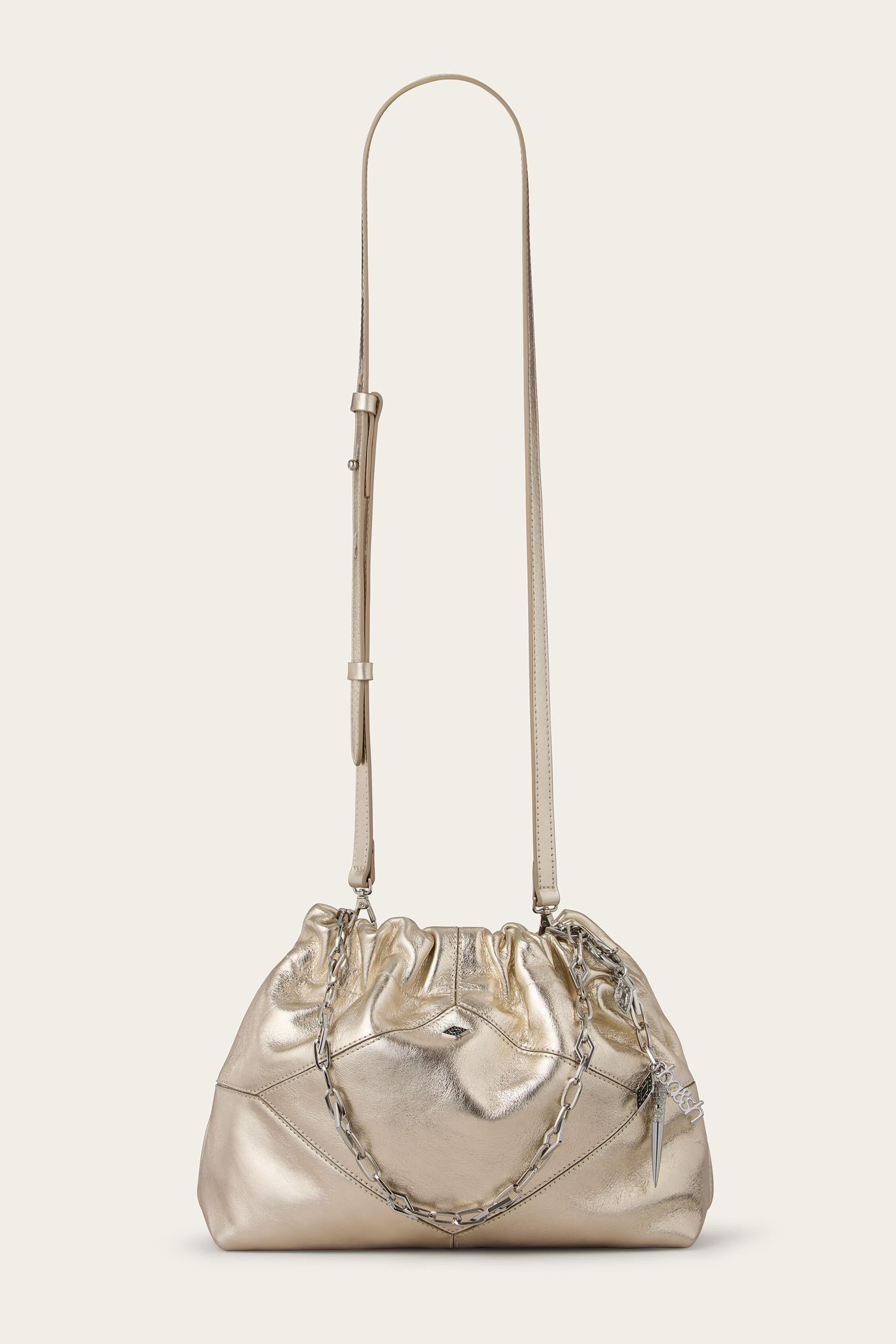 Mini Leather Tote Bag June Off-White
