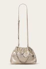 Mini Leather Tote Bag June Off-White