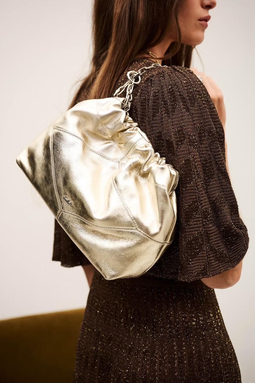 Mini Leather Tote Bag June Off-White
