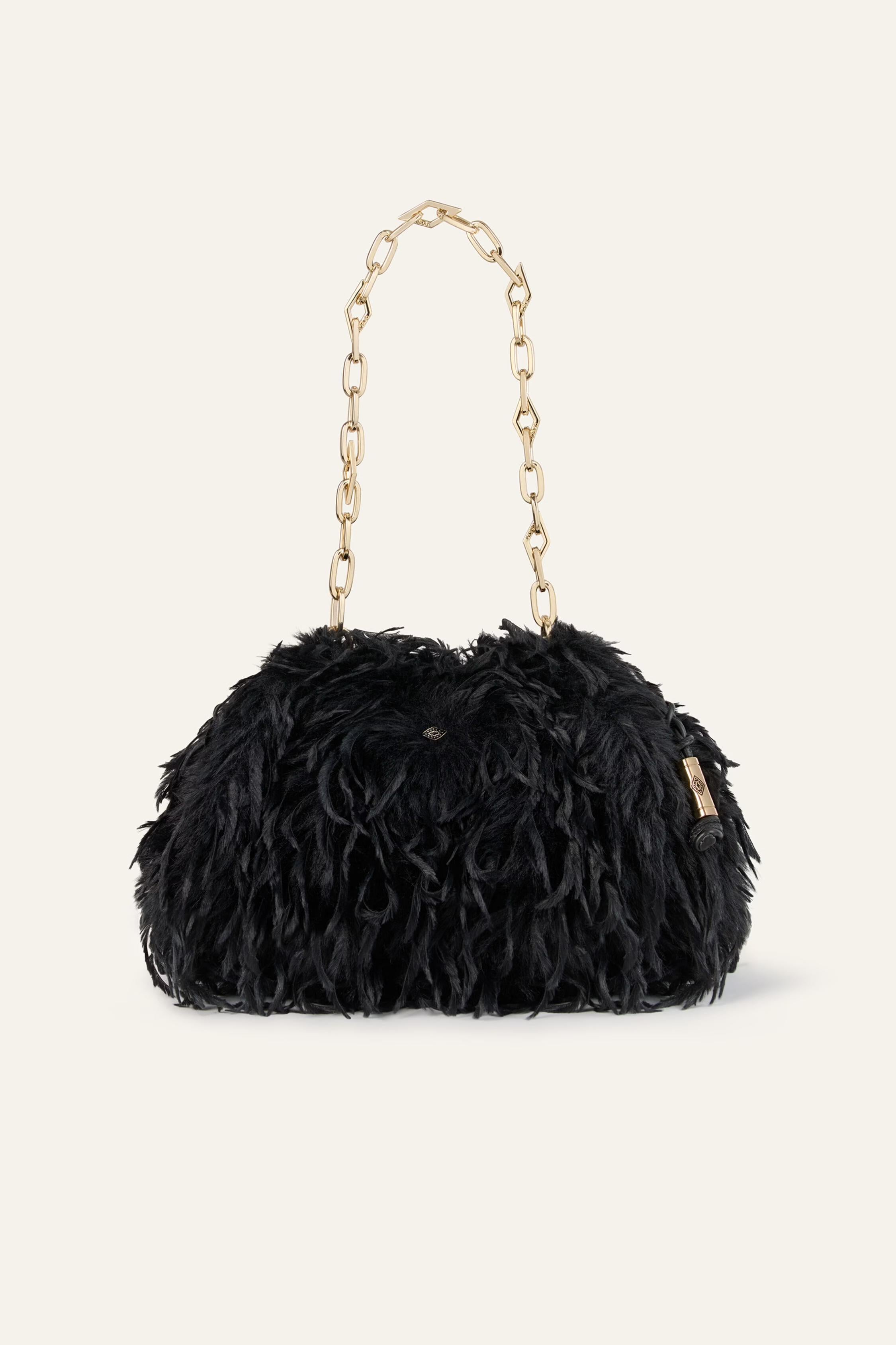 Feathered Clutch June Black