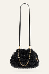 Feathered Clutch June Black