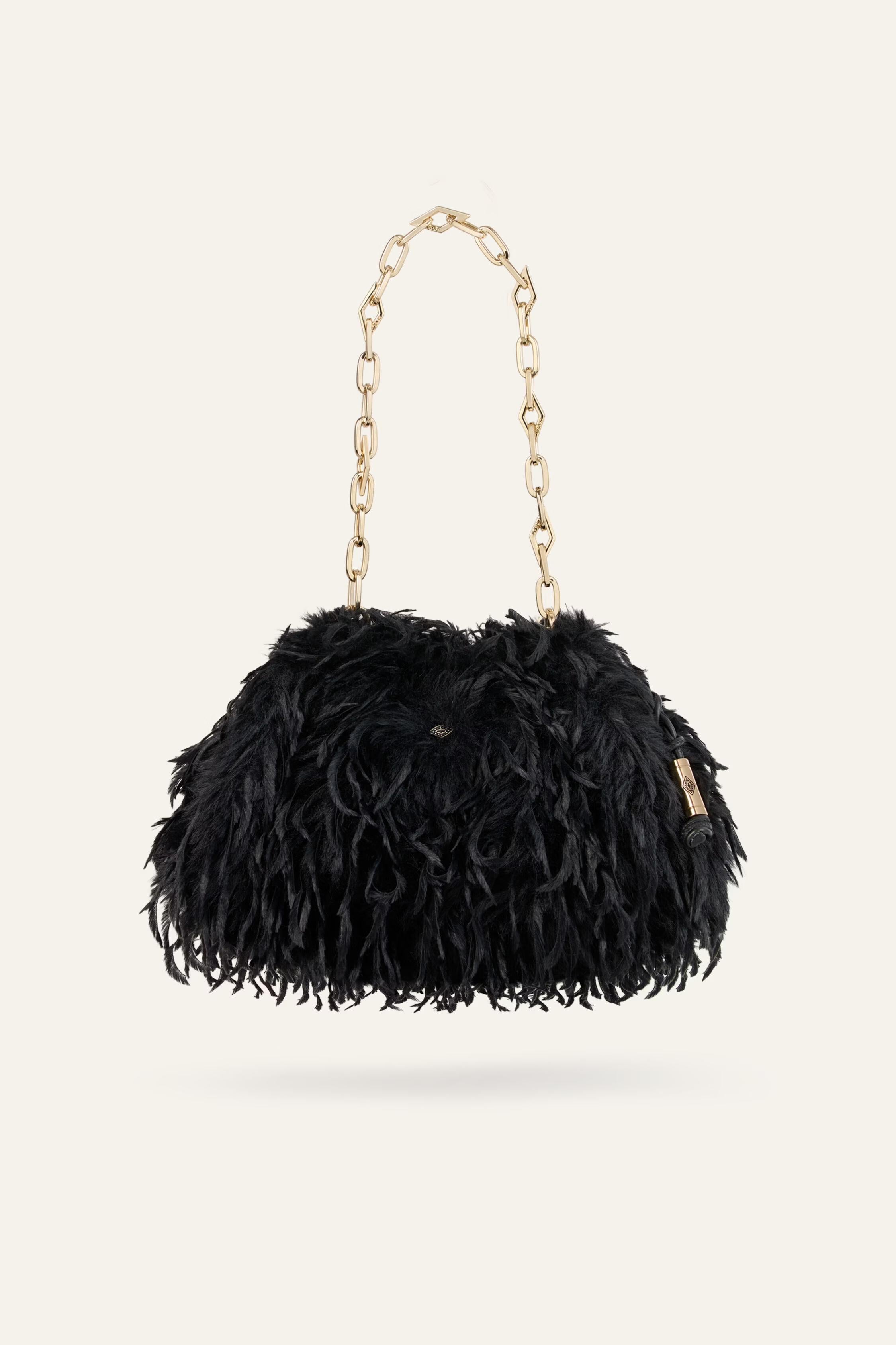 Feathered Clutch June Black