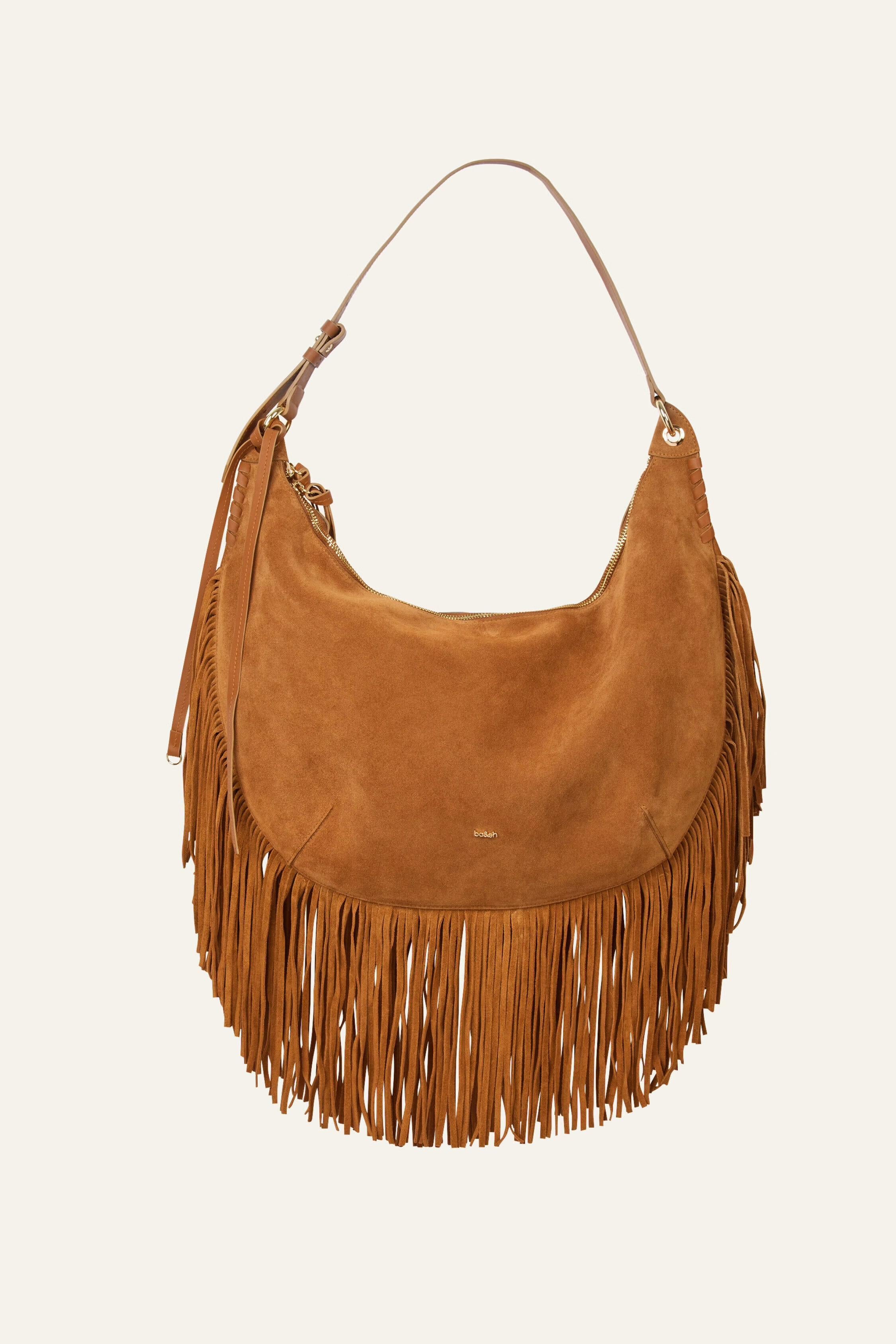 Fringed Bag Swing Brown