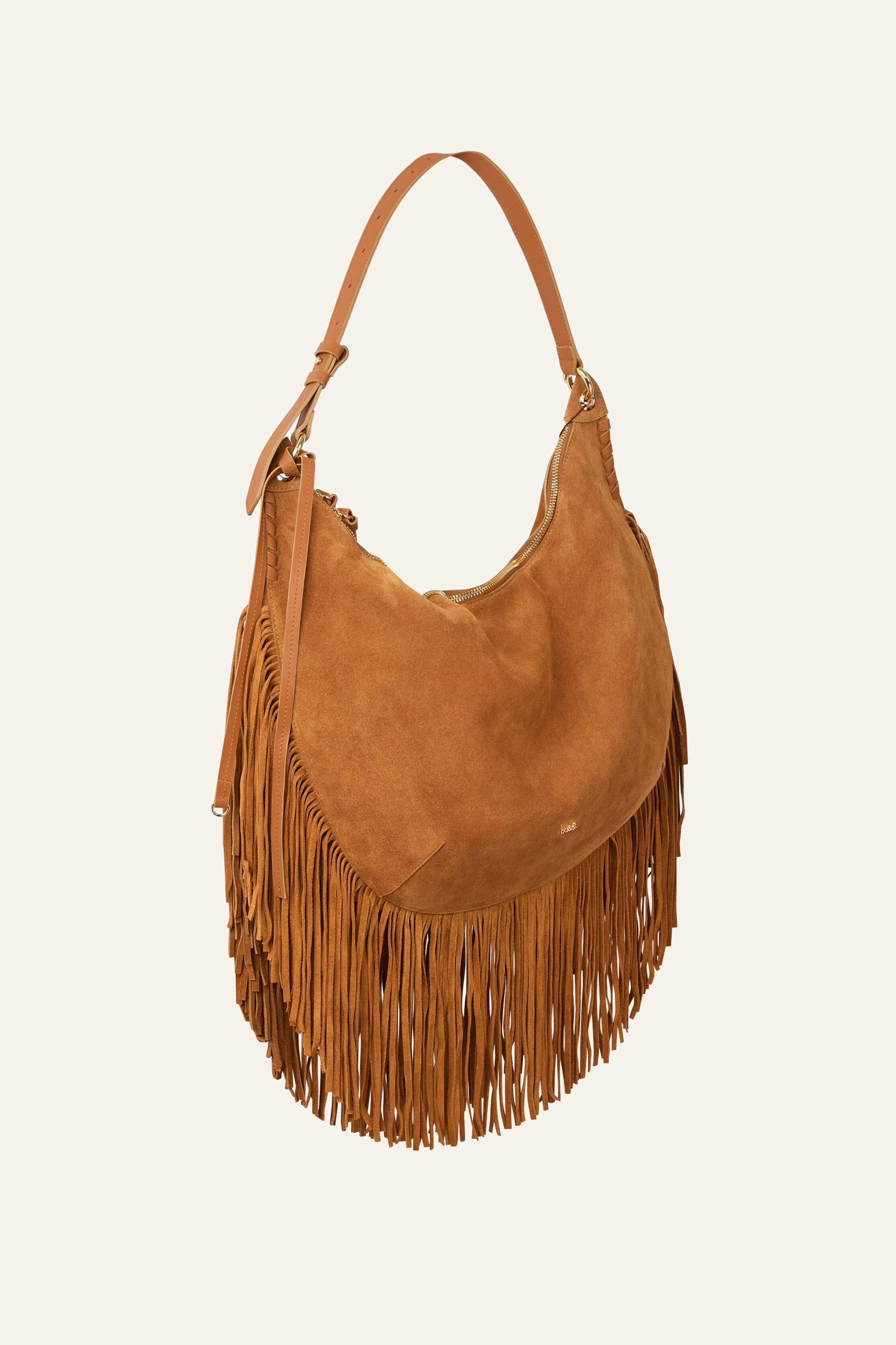 Fringed Bag Swing Brown