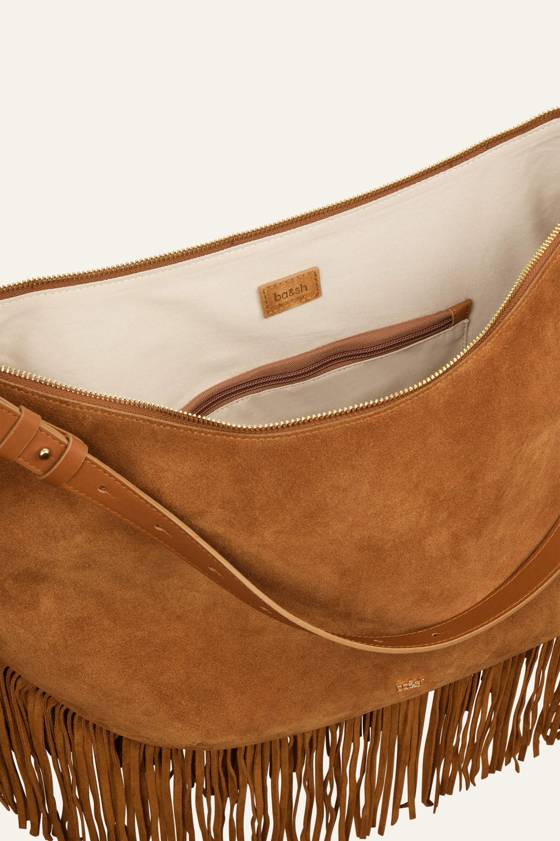 Fringed Bag Swing Brown