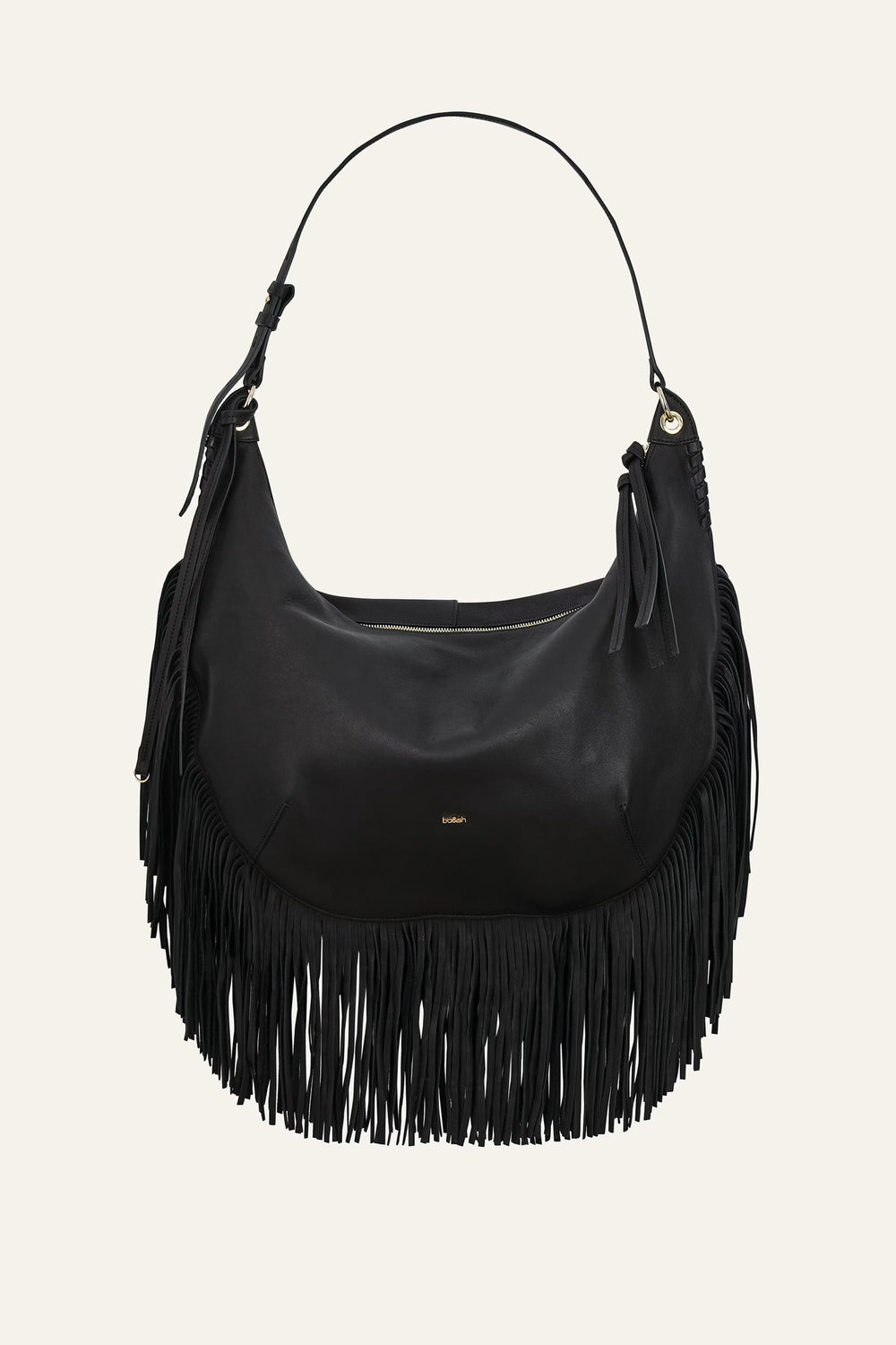 Fringed Bag Swing Black
