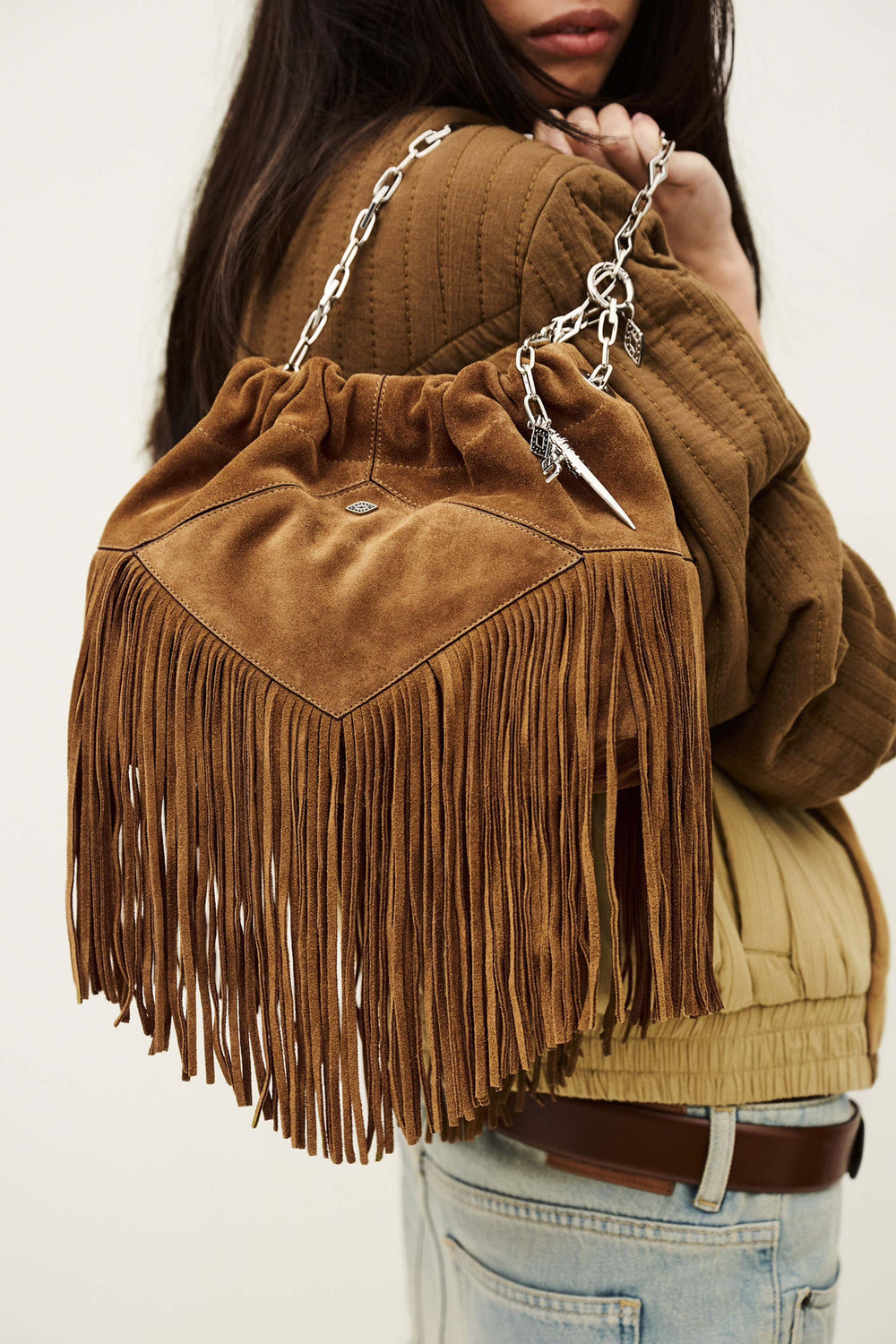 Mini Suede Bag June Brown