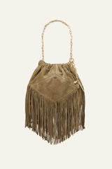 Mini Suede Bag June Green