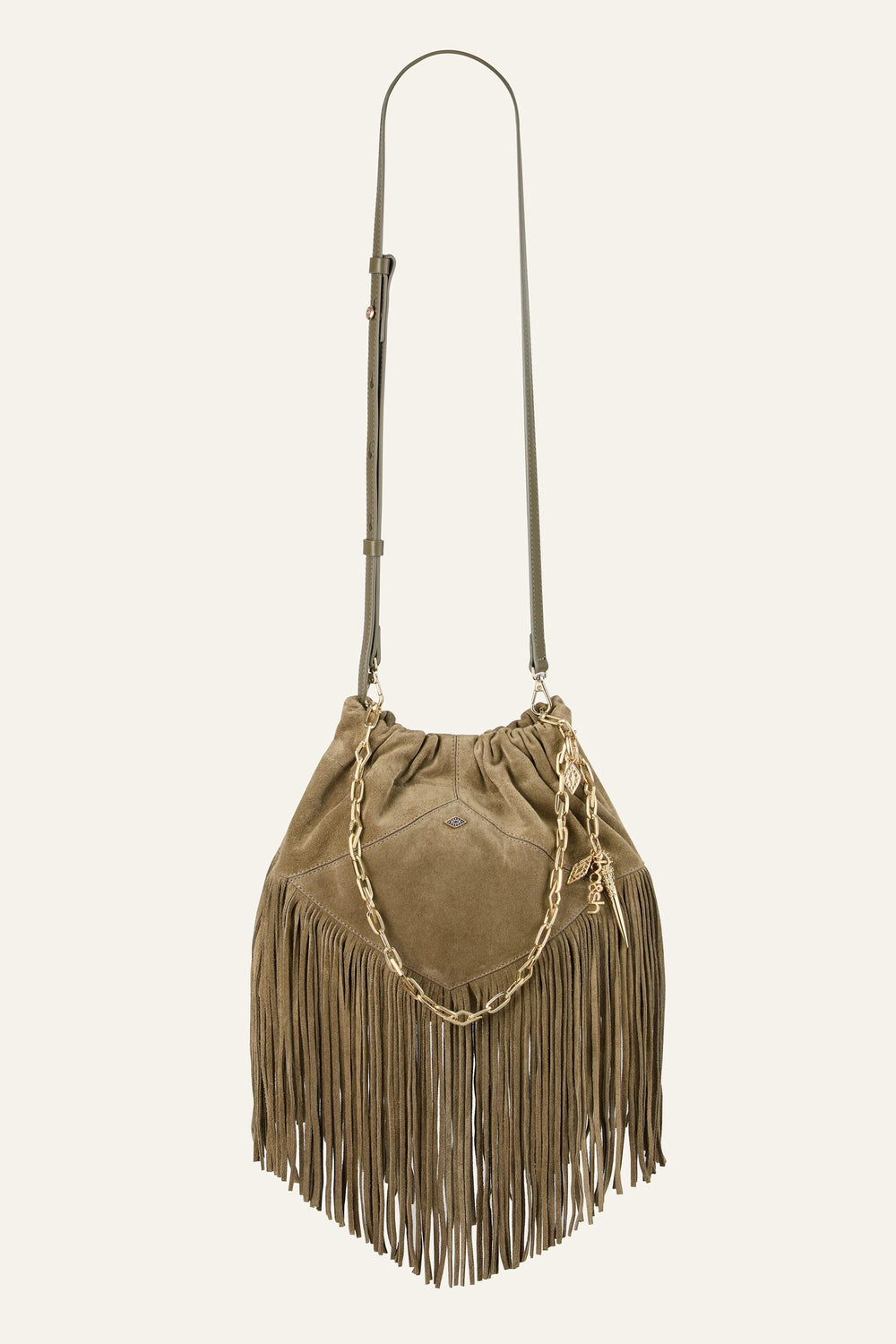 Mini Suede Bag June Green