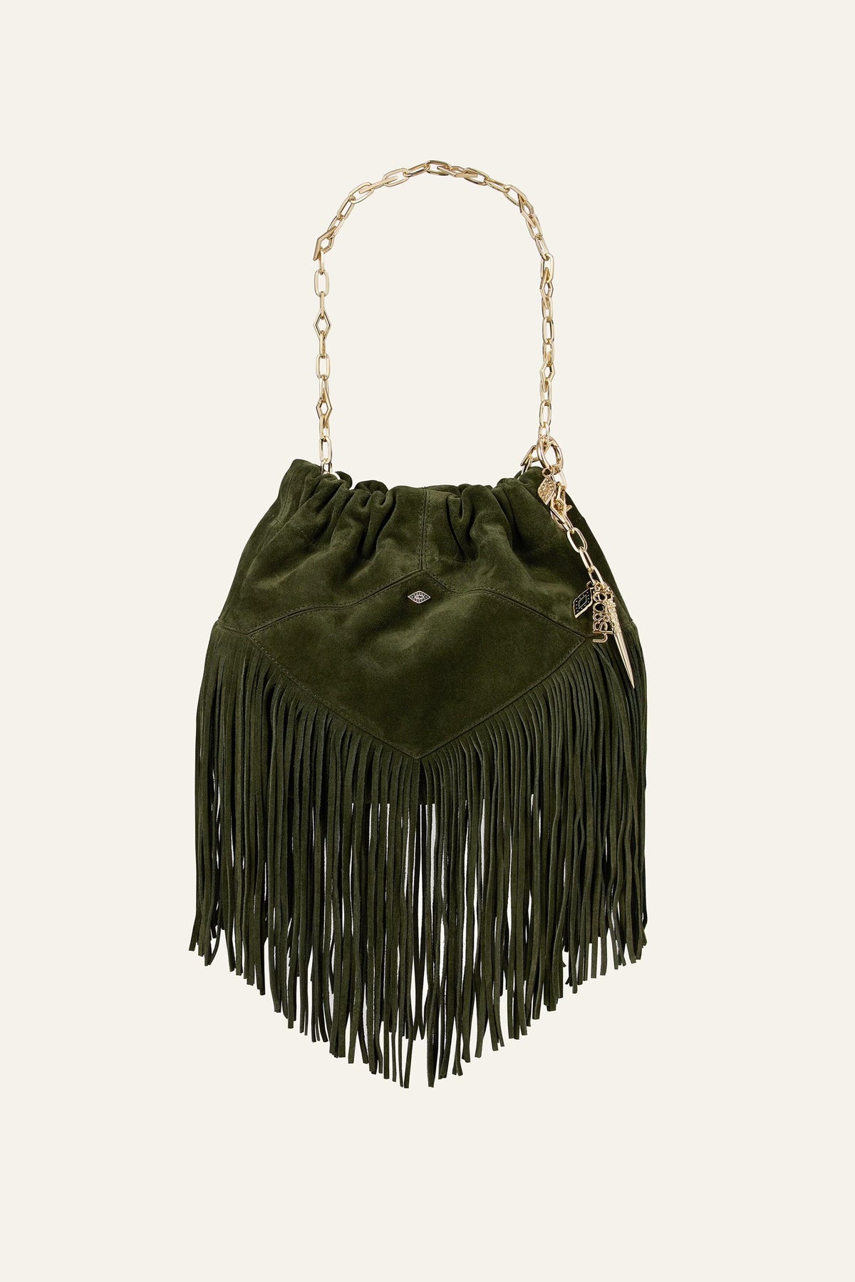 Mini Suede Bag June Green