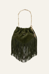 Mini Suede Bag June Green
