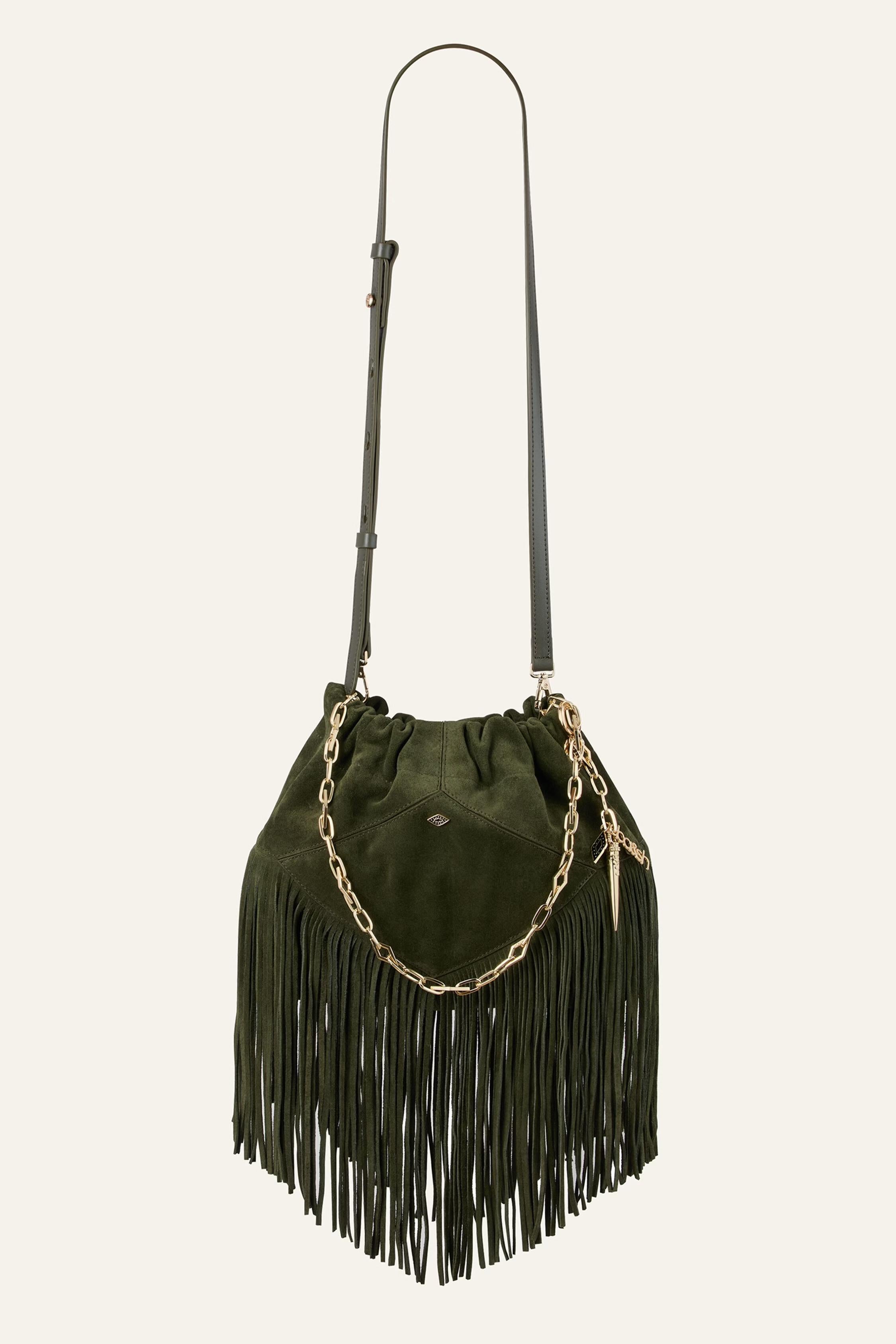 Mini Suede Bag June Green