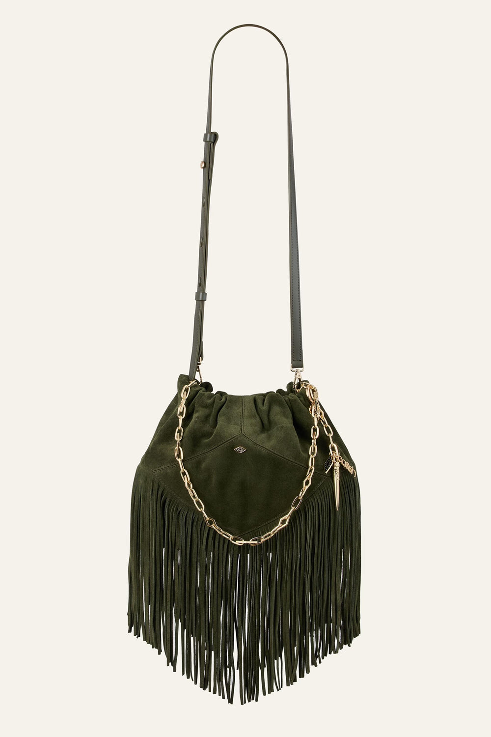 Mini Suede Bag June Green