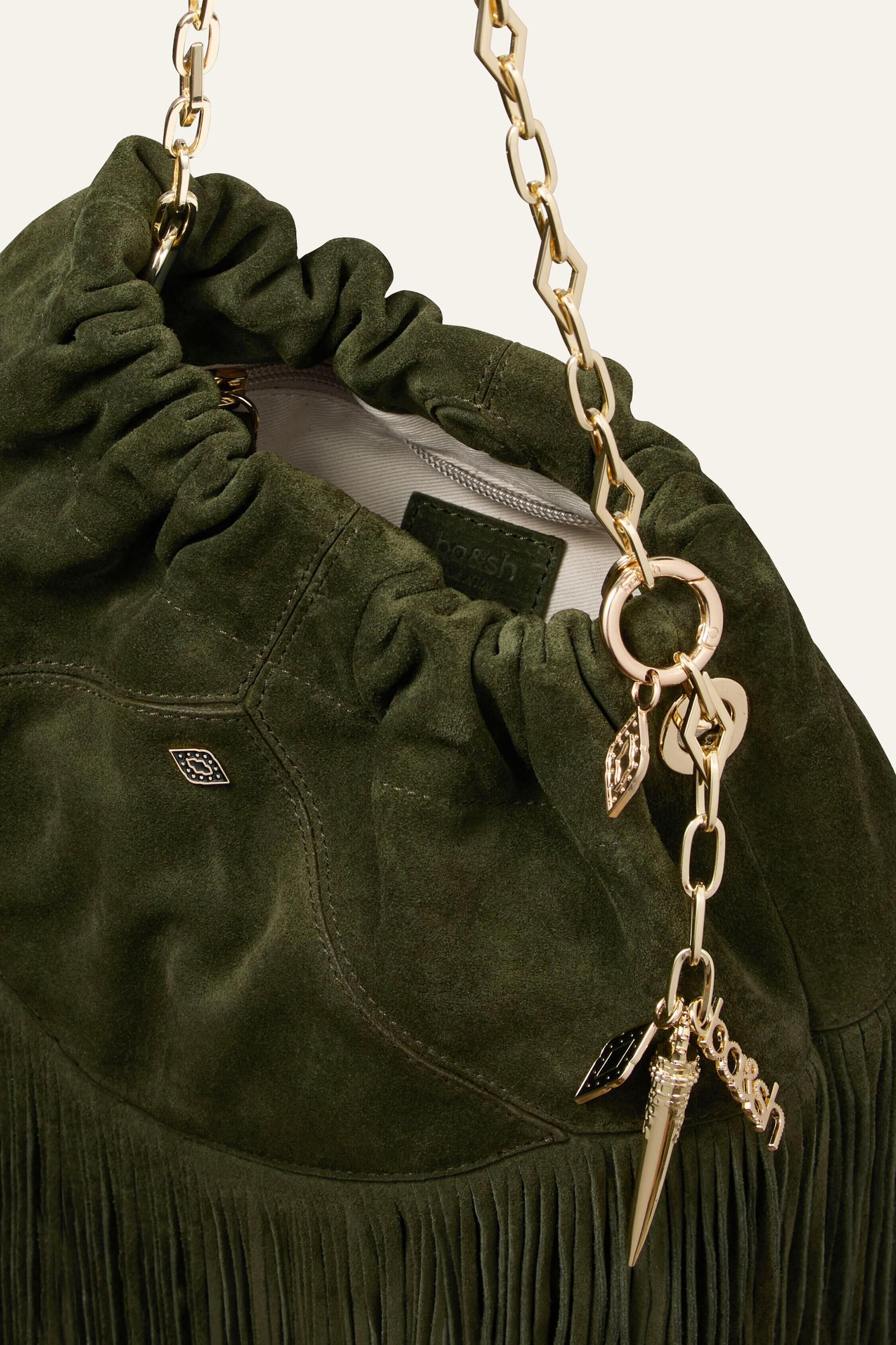 Mini Suede Bag June Green