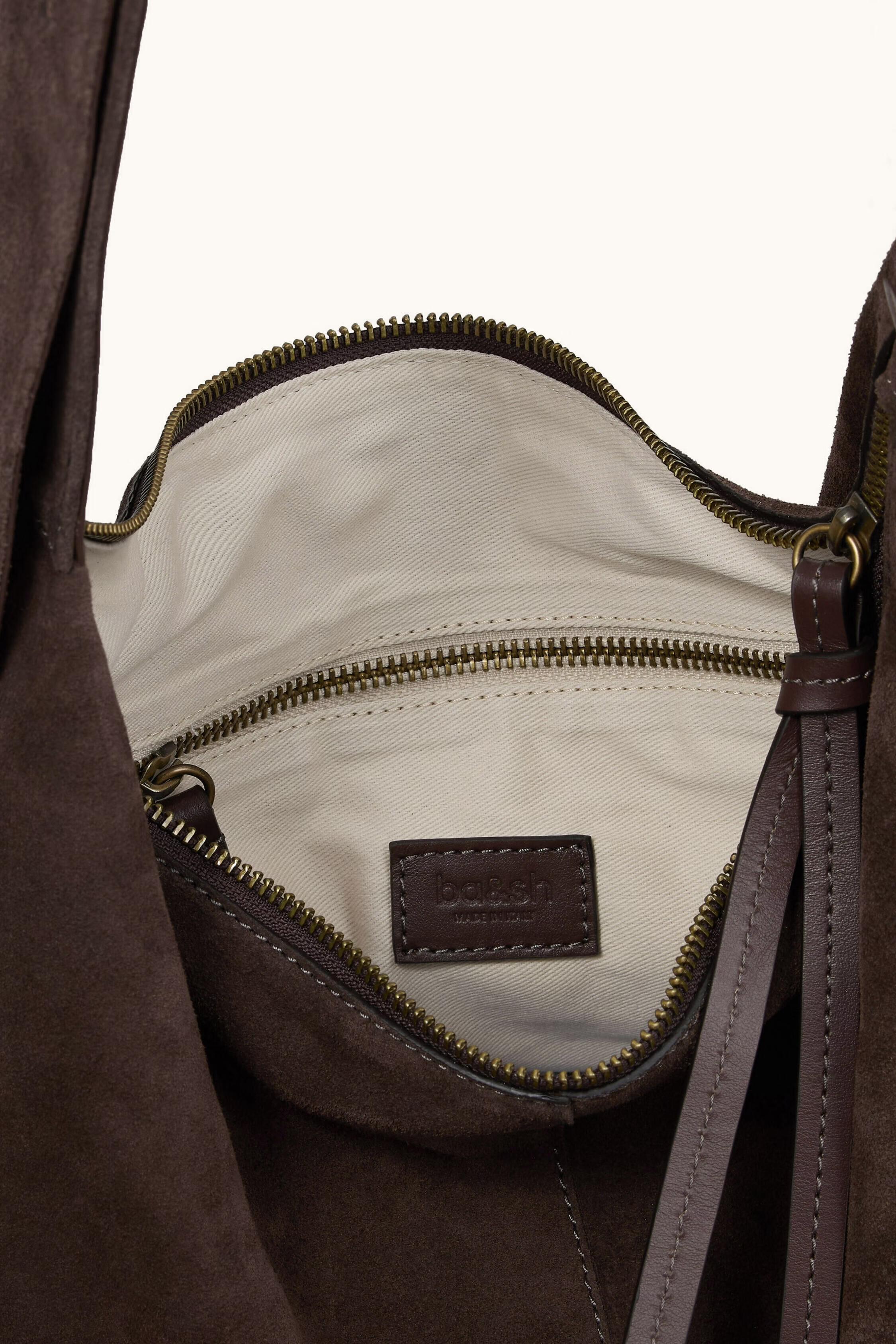 Suede Hobo Bag Youyou Brown