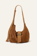 Suede Hobo Bag Youyou Brown