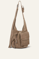 Suede Bucket Bag Youyou Gray